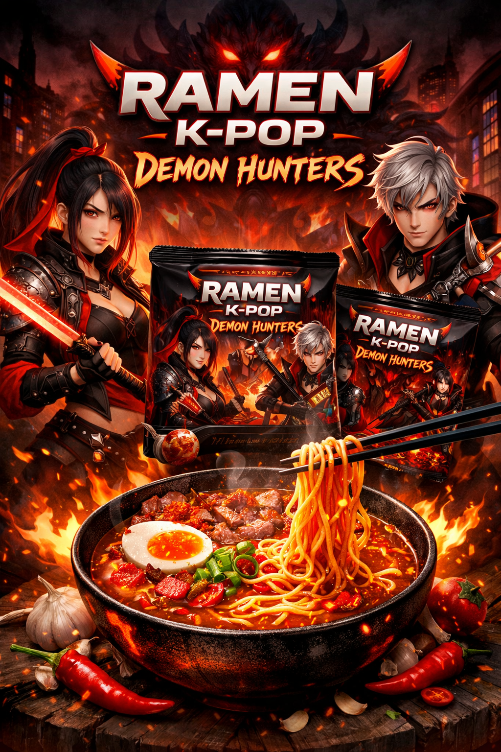 Ramen K-pop Demon Hunters