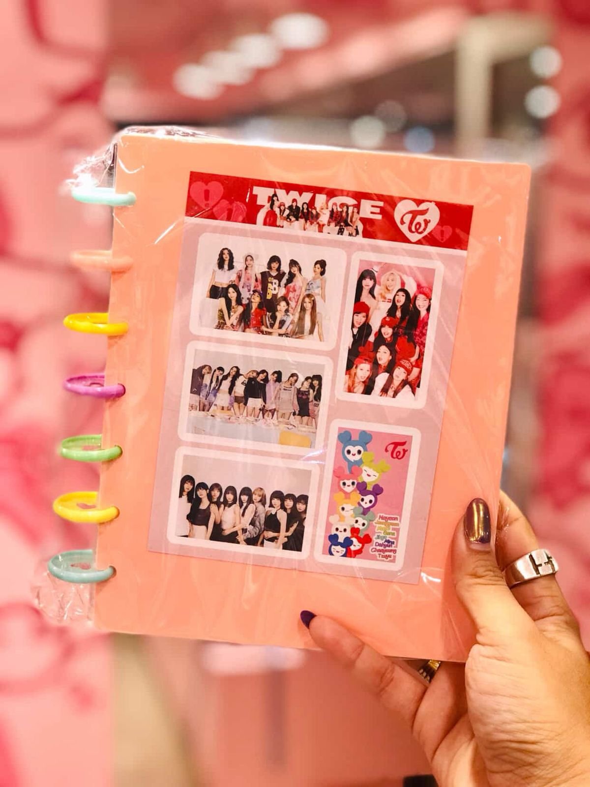 Binder con folios para photocard